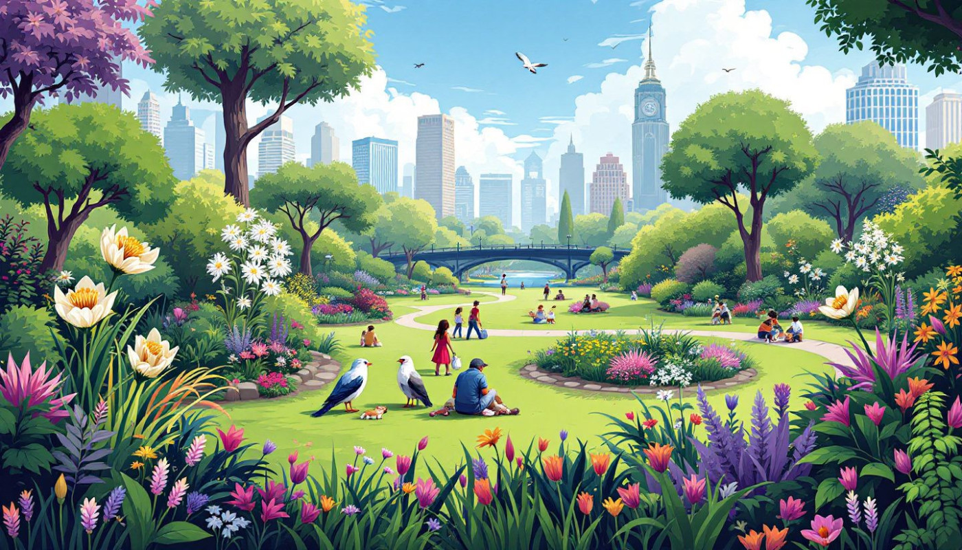 Comment les parcs urbains favorisent le bien-être et la biodiversité?